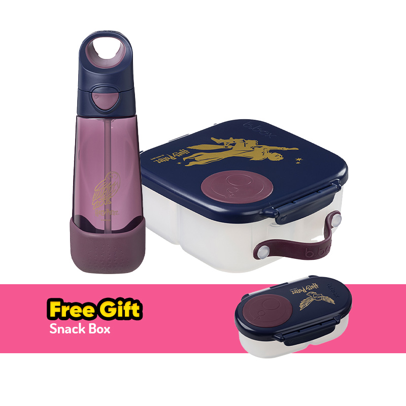 B.box Harry Potter Bottle & Mini Lunchbox Bundle + FREE GIFT